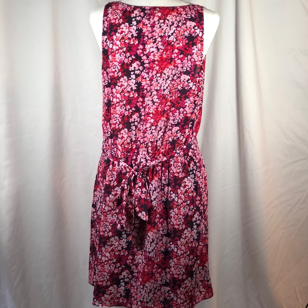 Floral Dress with Ruffle Collar Tie Waist - Picture 3 of 3